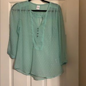 Mint green blouse